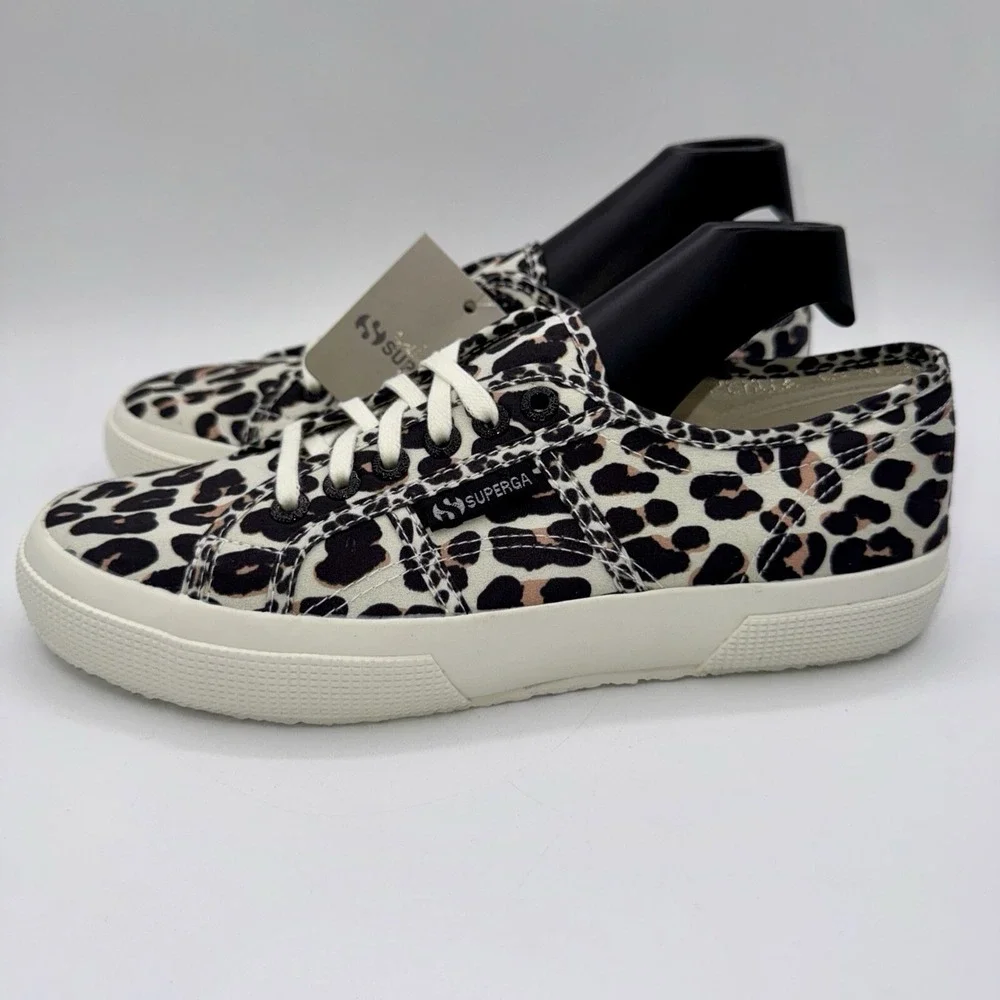 Superga 2750 Sneakers Women's Size 8.5 EU‎ 39.5 Leopard Cheetah Print